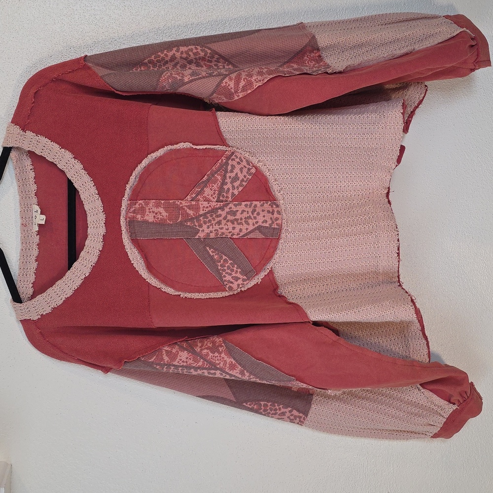 Pol Peace Patchwork Pullover - image 2